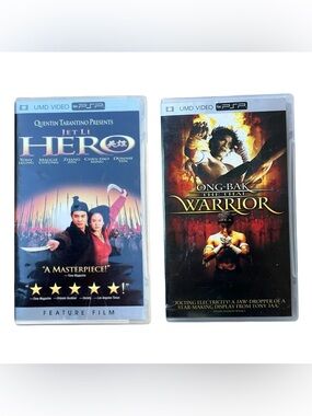 PSP UMD Movie Pack - Hero & Ong-Bak: The Thai Warrior (Blue, Black)
